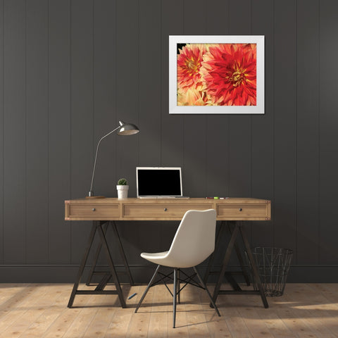 Hot Sun White Modern Wood Framed Art Print by Love, Maureen