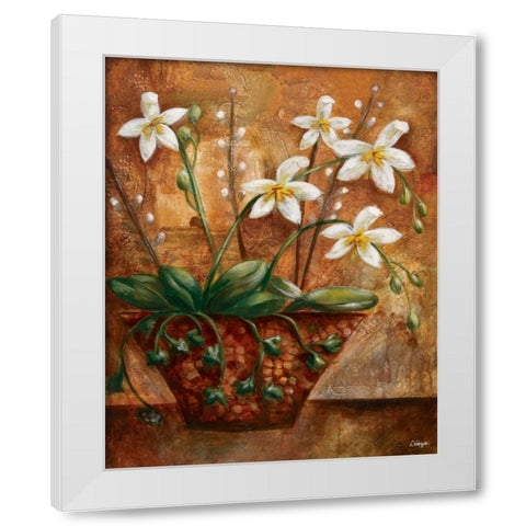 Copper Vessel I White Modern Wood Framed Art Print by Linza, Loretta