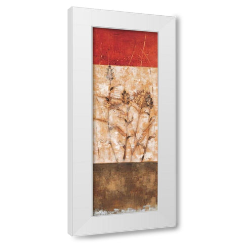 Fresco I White Modern Wood Framed Art Print by Linza, Loretta