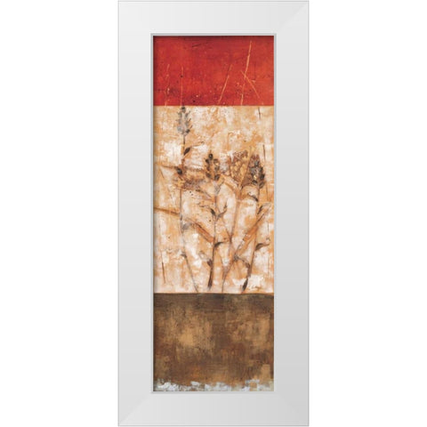 Fresco I White Modern Wood Framed Art Print by Linza, Loretta