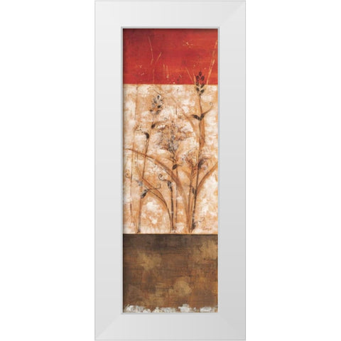 Fresco II White Modern Wood Framed Art Print by Linza, Loretta