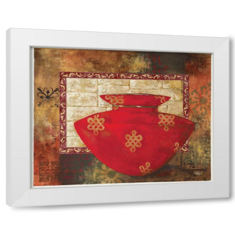 Eastern Wares II White Modern Wood Framed Art Print by Linza, Loretta
