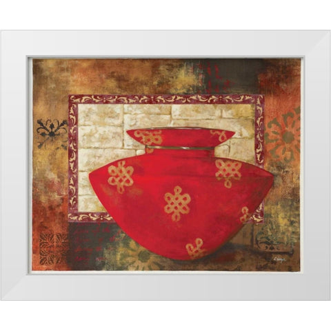 Eastern Wares II White Modern Wood Framed Art Print by Linza, Loretta