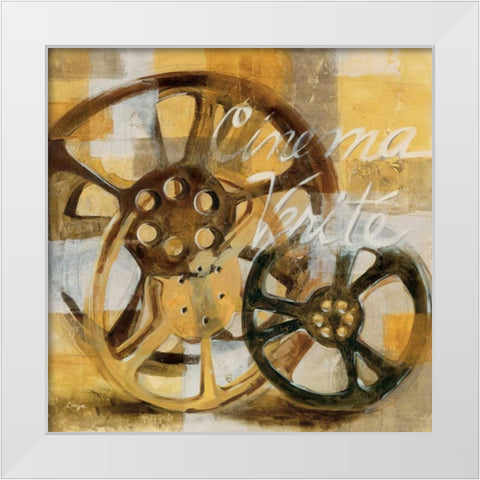 Film Festival I White Modern Wood Framed Art Print by Linza, Loretta