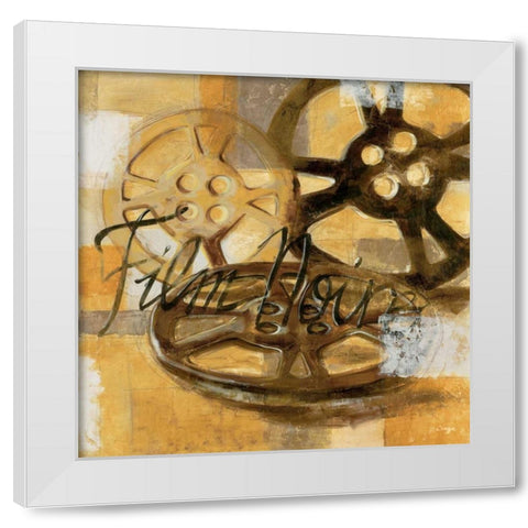 Film Festival II White Modern Wood Framed Art Print by Linza, Loretta