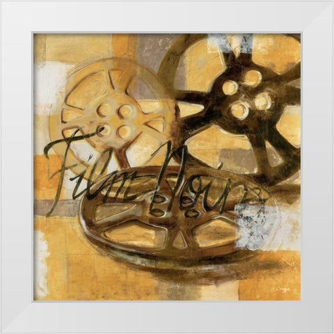Film Festival II White Modern Wood Framed Art Print by Linza, Loretta
