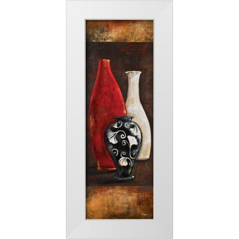 Eastern Bazaar I White Modern Wood Framed Art Print by Linza, Loretta
