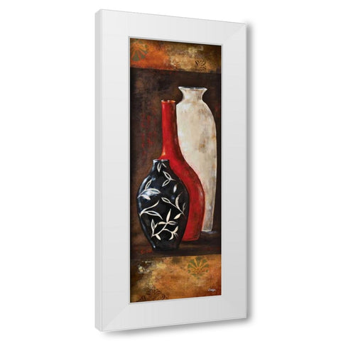 Eastern Bazaar II White Modern Wood Framed Art Print by Linza, Loretta