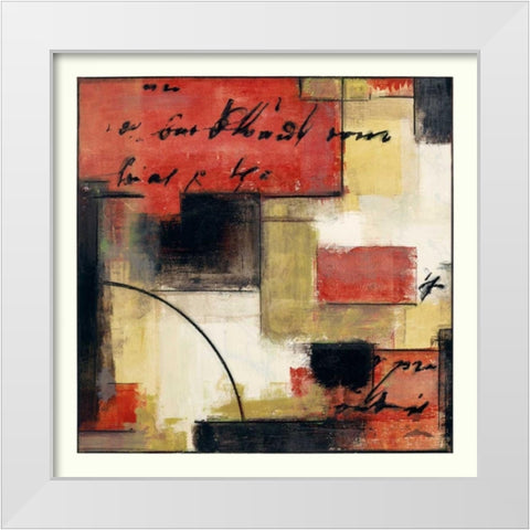 Royal Phase I White Modern Wood Framed Art Print by Marque, Lucia
