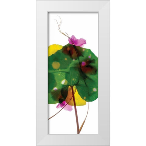 Leopard Leaf White Modern Wood Framed Art Print by McLemore, Julia