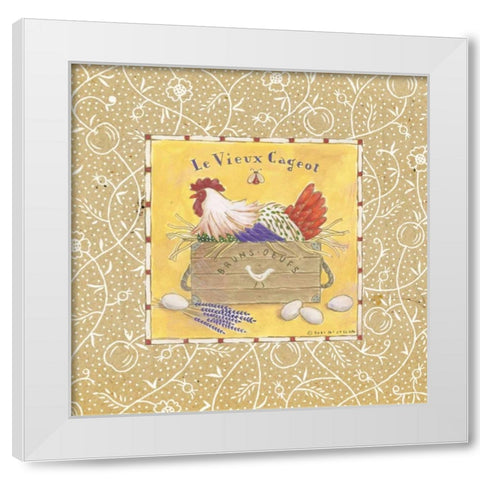 Le Vieux Cageot White Modern Wood Framed Art Print by McCollum, Sudi