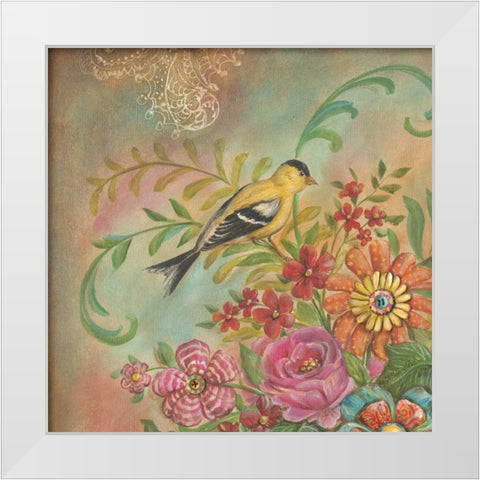 Splendid Botanical I White Modern Wood Framed Art Print by McRostie, Kate