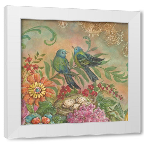Splendid Botanical II White Modern Wood Framed Art Print by McRostie, Kate