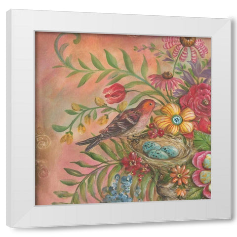 Splendid Botanical III White Modern Wood Framed Art Print by McRostie, Kate
