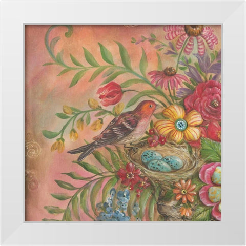 Splendid Botanical III White Modern Wood Framed Art Print by McRostie, Kate
