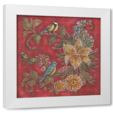 Garden Menagerie I White Modern Wood Framed Art Print by McRostie, Kate