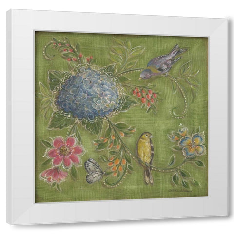Garden Menagerie III White Modern Wood Framed Art Print by McRostie, Kate