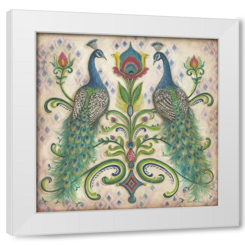 Feathered Splendor II White Modern Wood Framed Art Print by McRostie, Kate