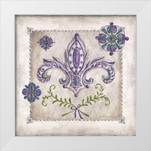 Royal Crown I White Modern Wood Framed Art Print by McRostie, Kate