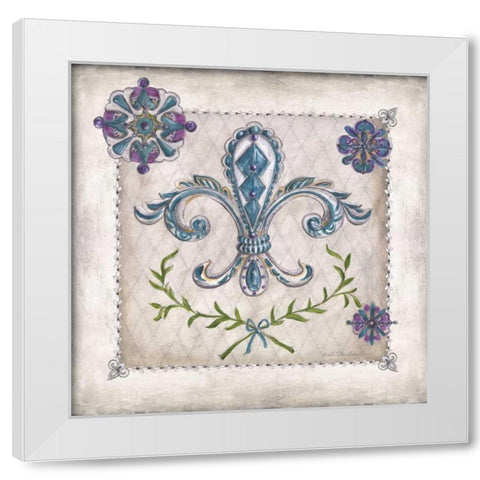 Royal Crown III White Modern Wood Framed Art Print by McRostie, Kate