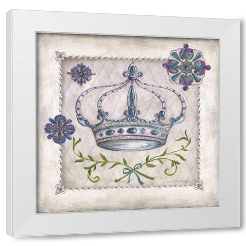 Royal Crown IV White Modern Wood Framed Art Print by McRostie, Kate