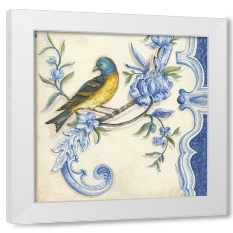 Chinoiserie Aviary II White Modern Wood Framed Art Print by McRostie, Kate