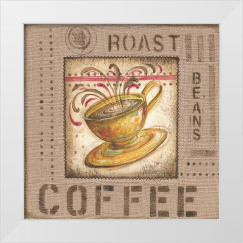 Cafe Valencia I White Modern Wood Framed Art Print by McRostie, Kate