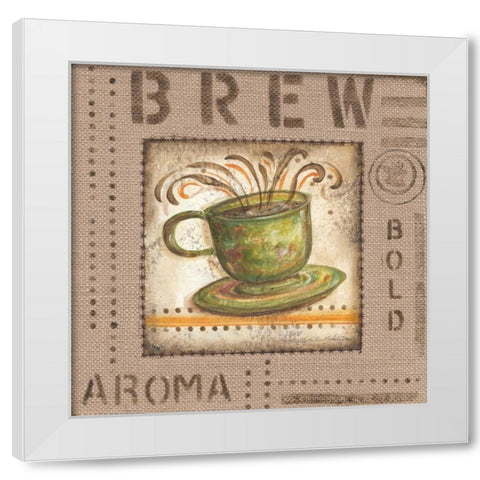 Cafe Valencia IV White Modern Wood Framed Art Print by McRostie, Kate