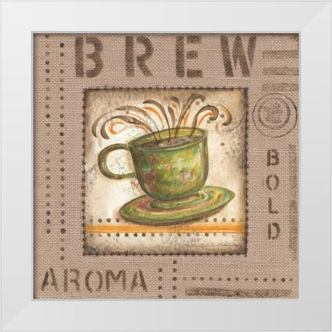 Cafe Valencia IV White Modern Wood Framed Art Print by McRostie, Kate
