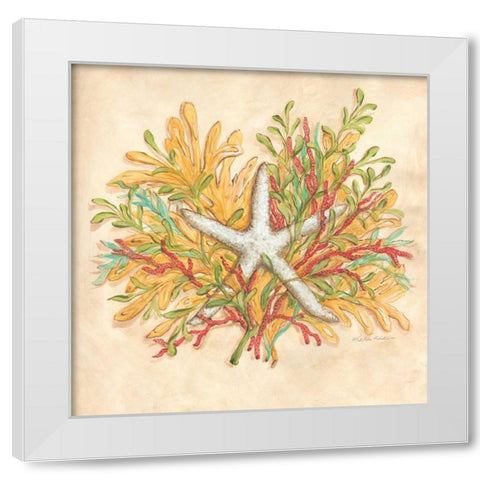 Coral Reef I White Modern Wood Framed Art Print by McRostie, Kate