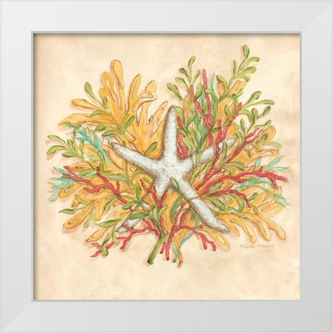 Coral Reef I White Modern Wood Framed Art Print by McRostie, Kate