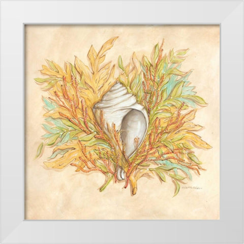 Coral Reef III White Modern Wood Framed Art Print by McRostie, Kate