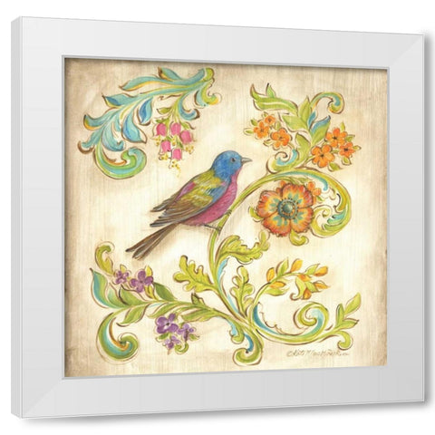 Madisons Garden III White Modern Wood Framed Art Print by McRostie, Kate