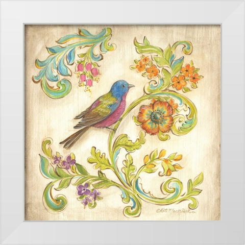 Madisons Garden III White Modern Wood Framed Art Print by McRostie, Kate