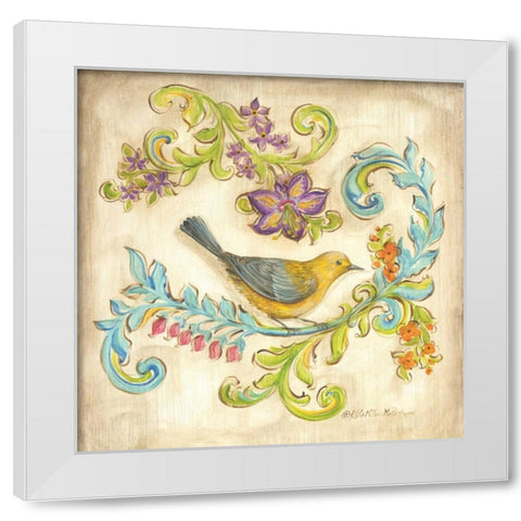 Madisons Garden IV White Modern Wood Framed Art Print by McRostie, Kate