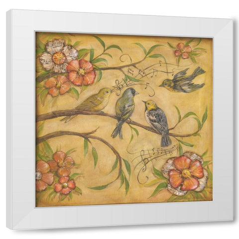 Whistlers Garden II White Modern Wood Framed Art Print by McRostie, Kate
