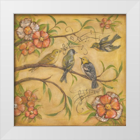 Whistlers Garden II White Modern Wood Framed Art Print by McRostie, Kate