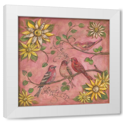 Whistlers Garden III White Modern Wood Framed Art Print by McRostie, Kate