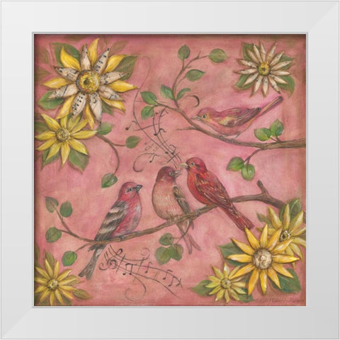 Whistlers Garden III White Modern Wood Framed Art Print by McRostie, Kate