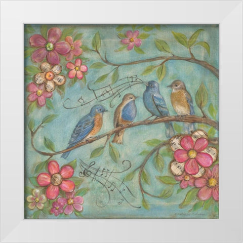 Whistlers Garden IV White Modern Wood Framed Art Print by McRostie, Kate