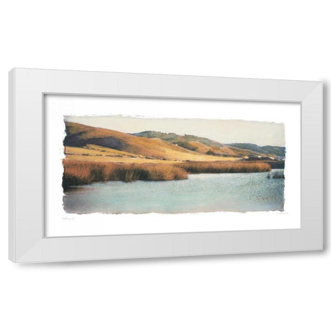 Estuary I White Modern Wood Framed Art Print by Melious, Amy