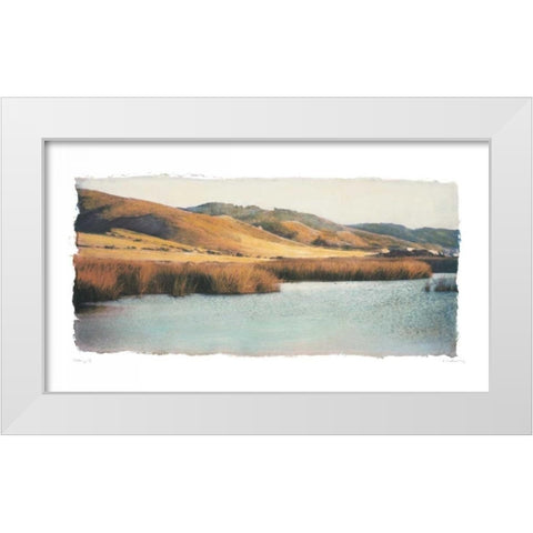 Estuary I White Modern Wood Framed Art Print by Melious, Amy