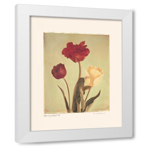 Spring Color IV White Modern Wood Framed Art Print by Melious, Amy