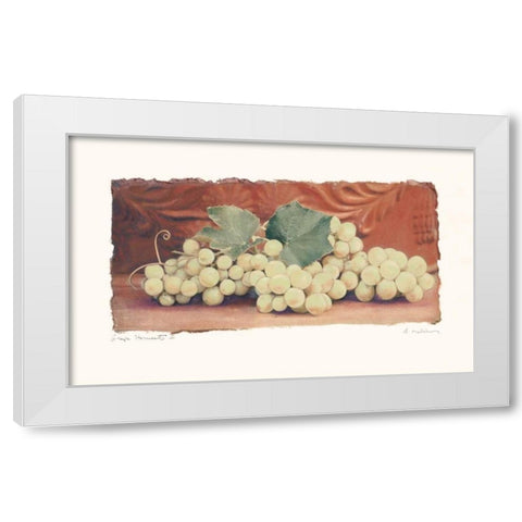 Grape Harvest II White Modern Wood Framed Art Print by Melious, Amy
