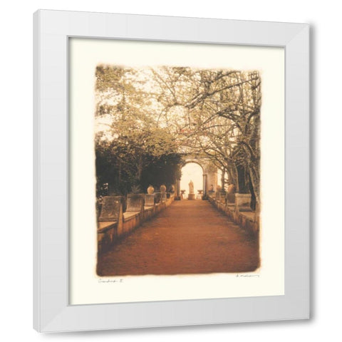 Giardino II White Modern Wood Framed Art Print by Melious, Amy