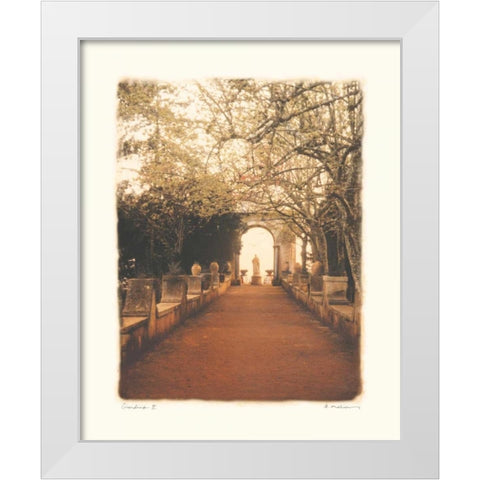 Giardino II White Modern Wood Framed Art Print by Melious, Amy