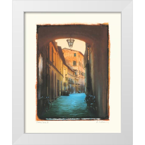 Italian Lane II White Modern Wood Framed Art Print by Melious, Amy