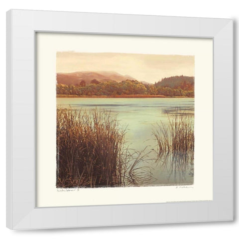 Water Colors II White Modern Wood Framed Art Print by Melious, Amy