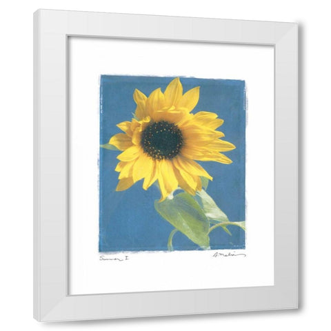 Summer I White Modern Wood Framed Art Print by Melious, Amy