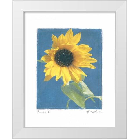 Summer I White Modern Wood Framed Art Print by Melious, Amy